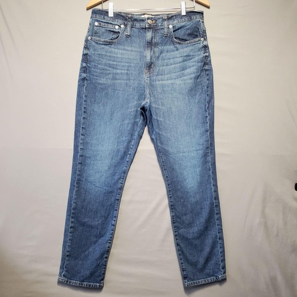 Madewell Denim - Madewell Jeans Womens 31 Blue High Rise Slim Boyjean Stretch Denim Pants Casual
